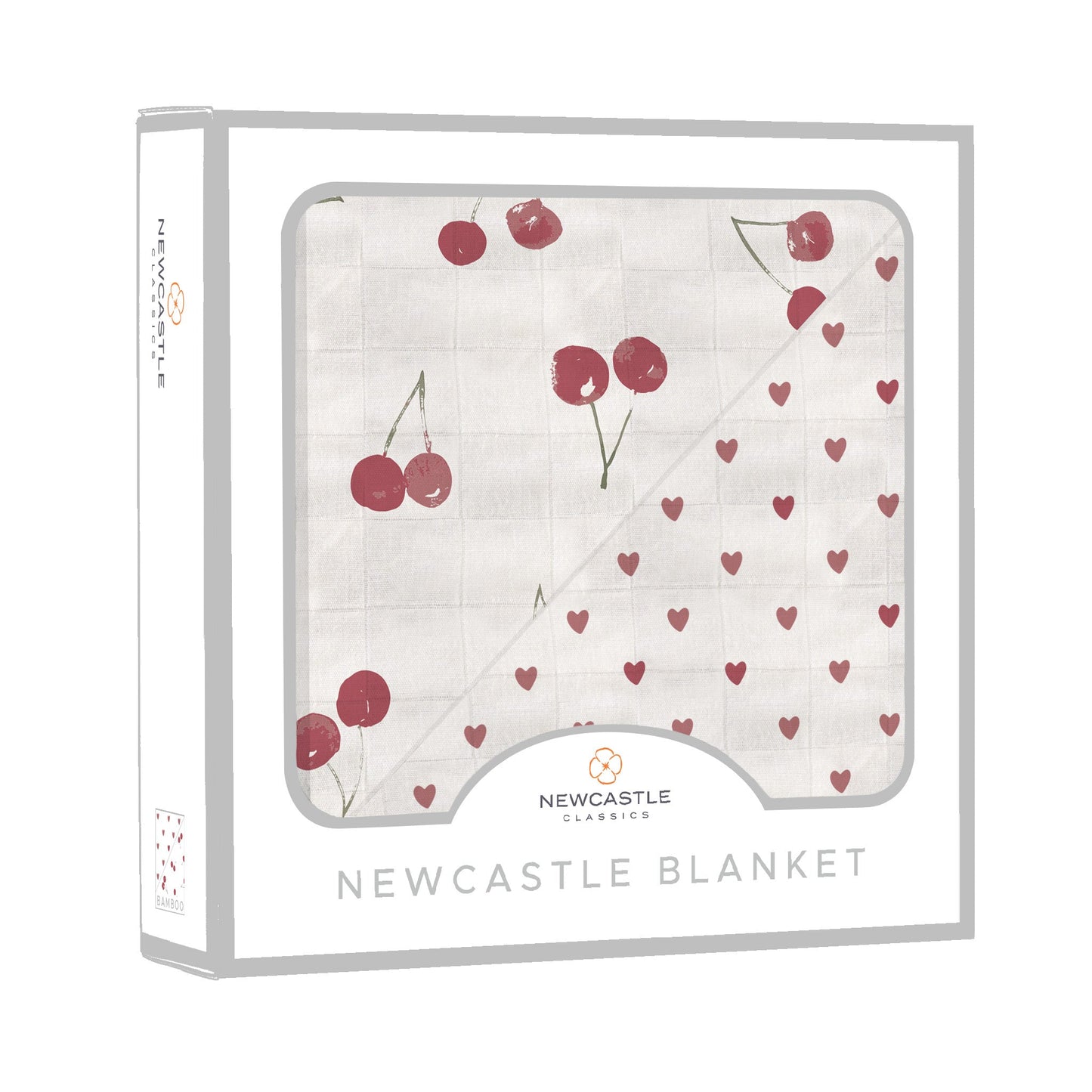 Two Hearts and Sweetheart Cherry Newcastle Blanket