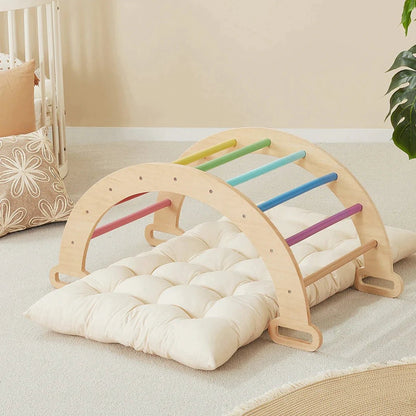 Tiny Land® 7-in-1 Rainbow Climbing Arch Play Pad