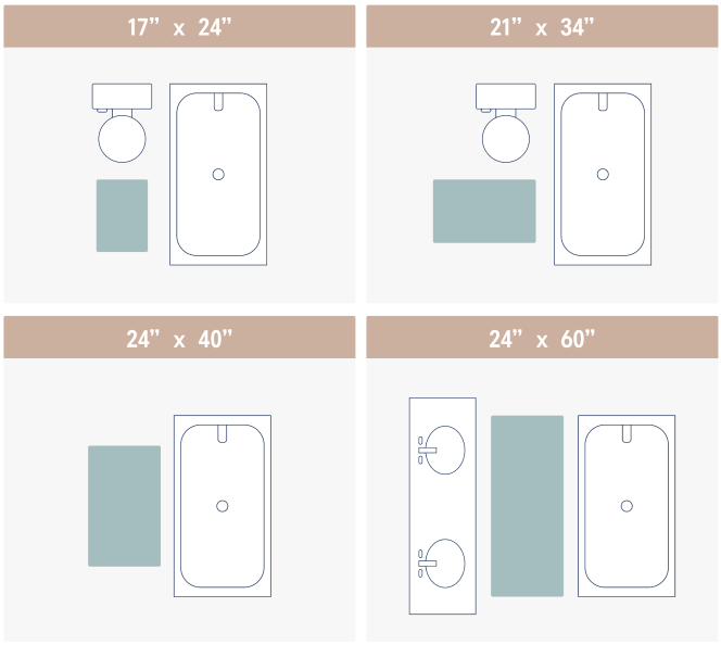 Puro Organic Cotton Reversible Bath Rug Collection