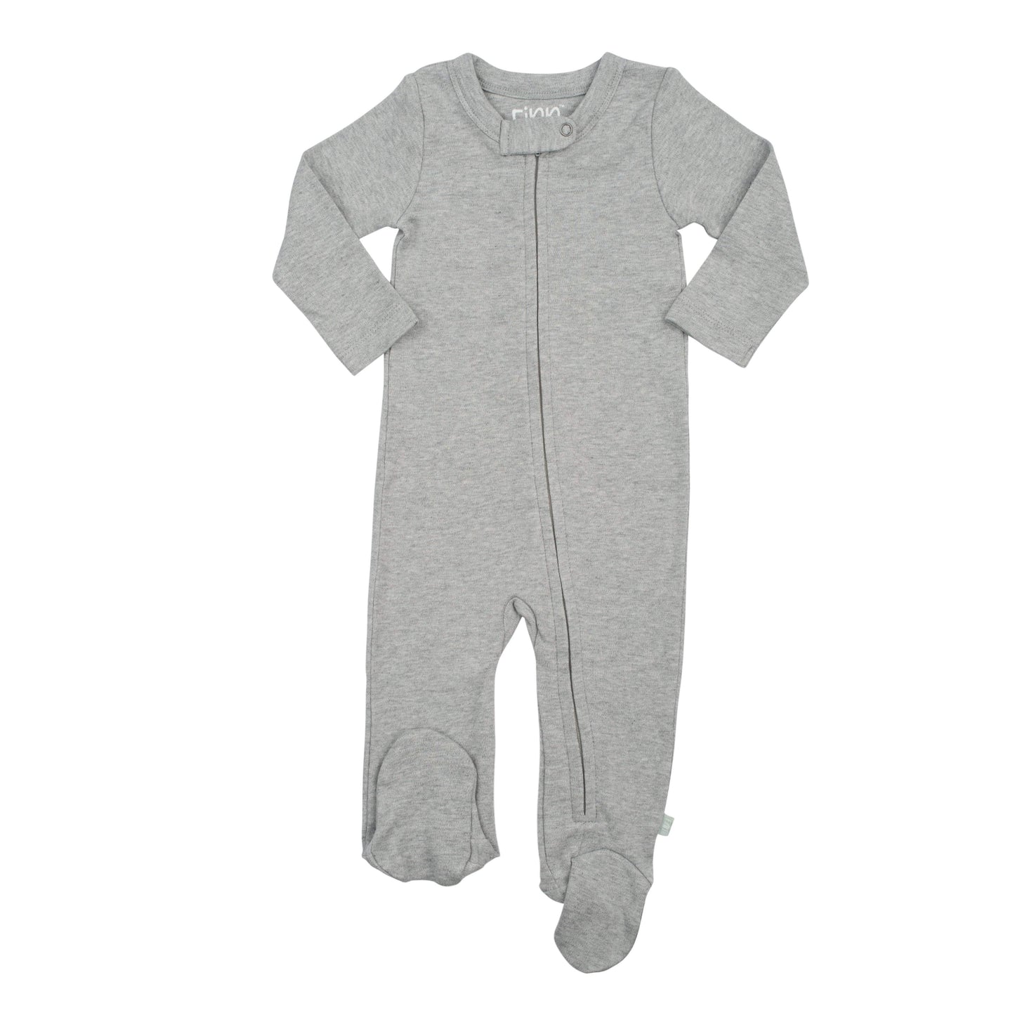Organic Cotton Footie | heather grey
