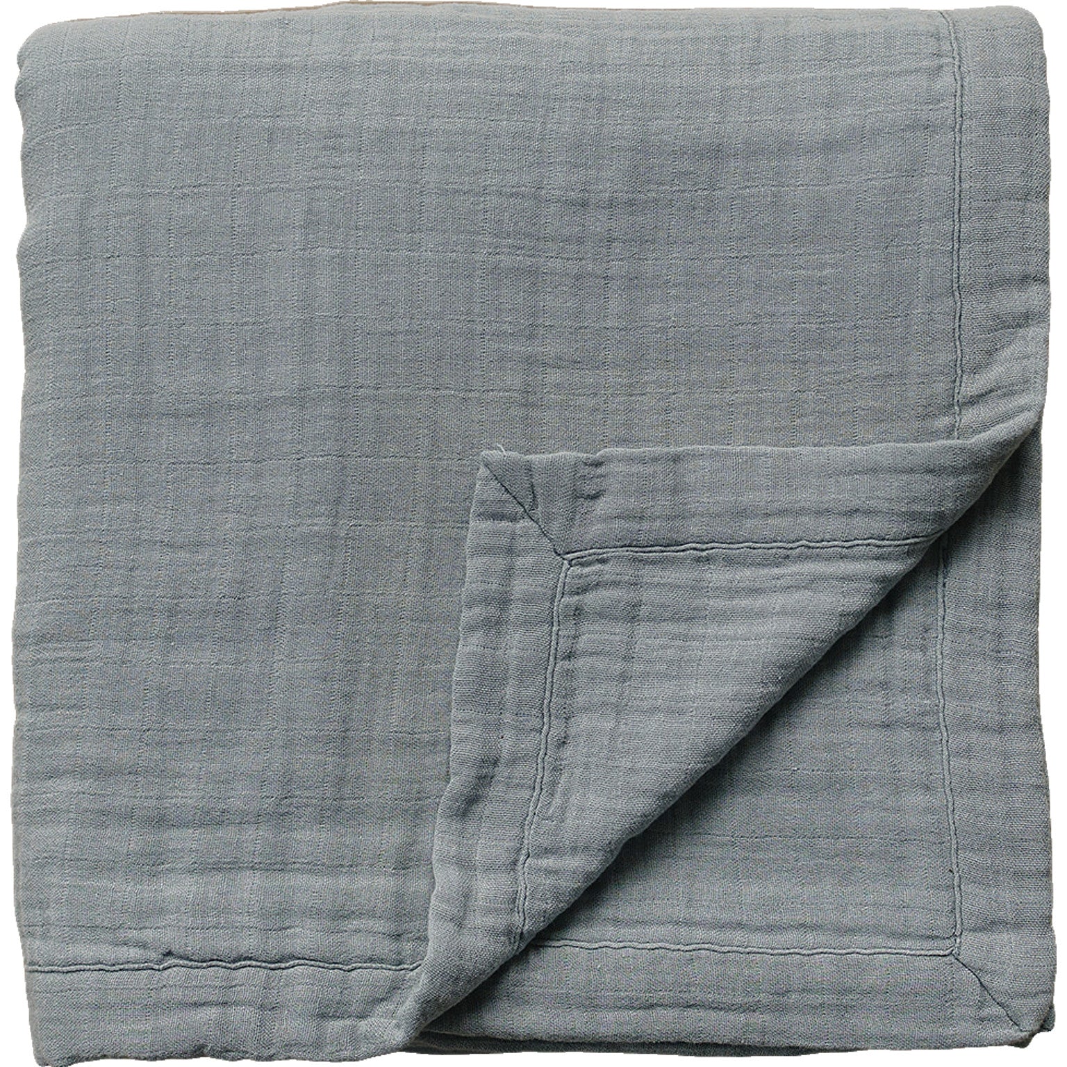 Dusty Blue Muslin Quilt