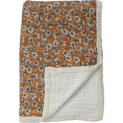 Magnolia Floral Twin Muslin Quilt - Nature's Crib