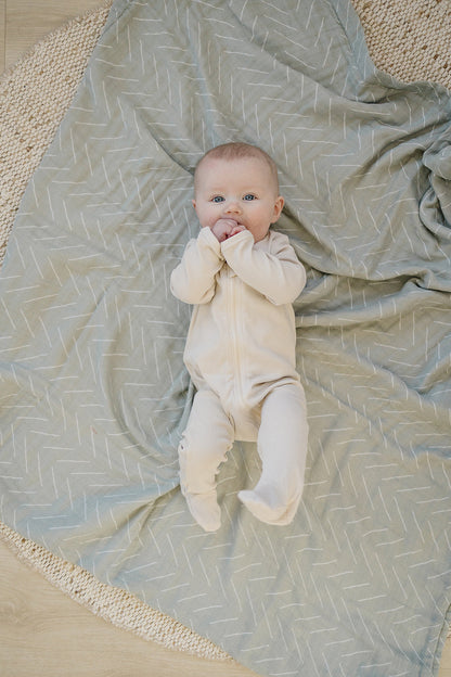 Desert Sage Muslin Quilt - Nature's Crib