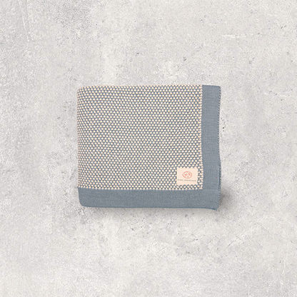 Elegant Organic Cotton Baby Blanket and Teddy Lovie Set