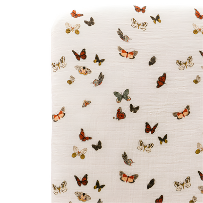 Butterfly Migration Crib Sheet