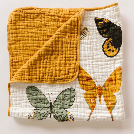 muslin butterfly quilt