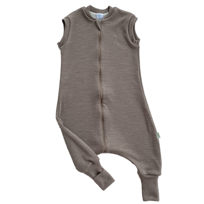 merino wool sleep sack -front-mele-beige
