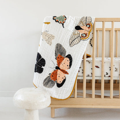 Clementine Kids Butterfly Migration Crib Sheet Lifestyle