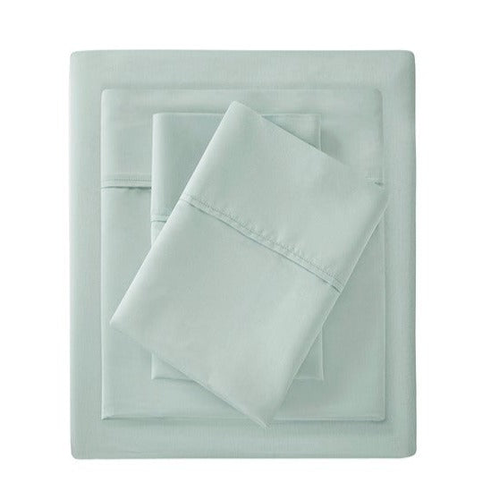 100% Organic Cotton Deep Pocket Sheet Set Aqua