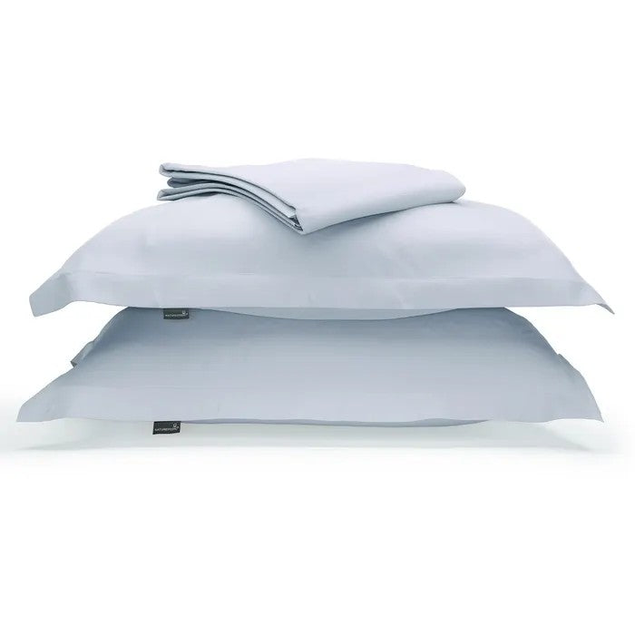 Naturepedic organic cotton duvet cover  and shams washed cornflower