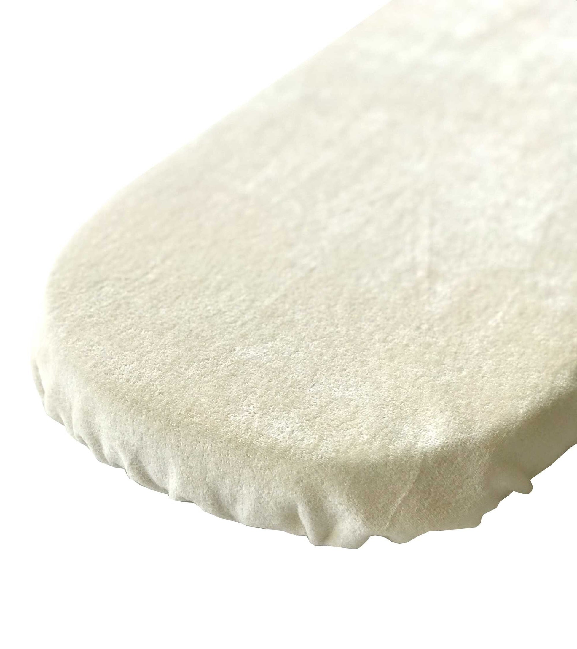 Natural Ivory Velour Organic Cotton - Custom Fitted Sheet - Nature's Crib