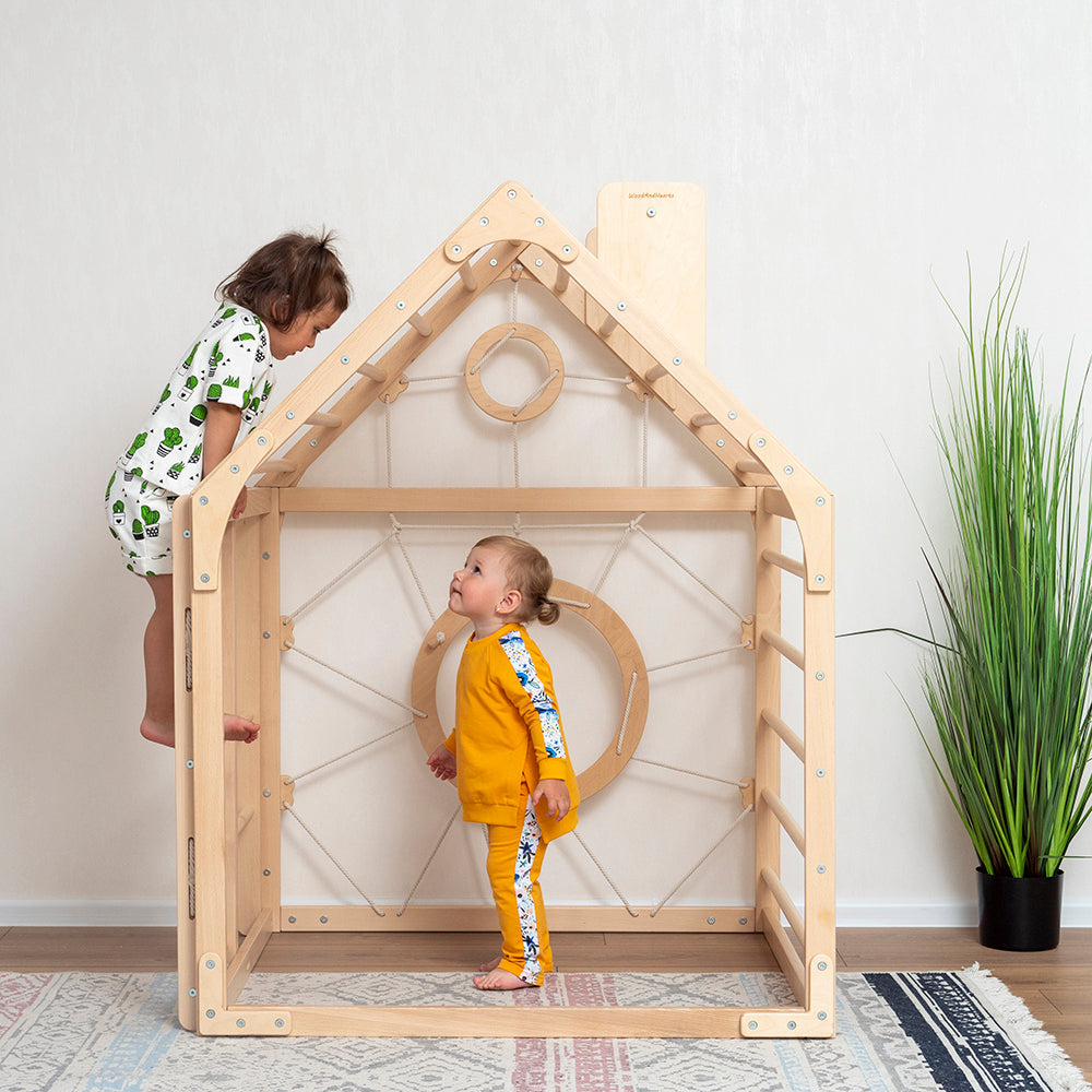 indoor climbing house Montessori play