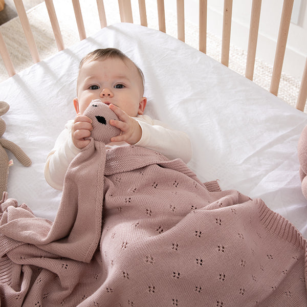 Trefle Infant Baby Blanket Set - Vanilla