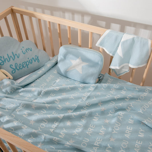 You Are My Star Baby Blanket Gift Set - Blue