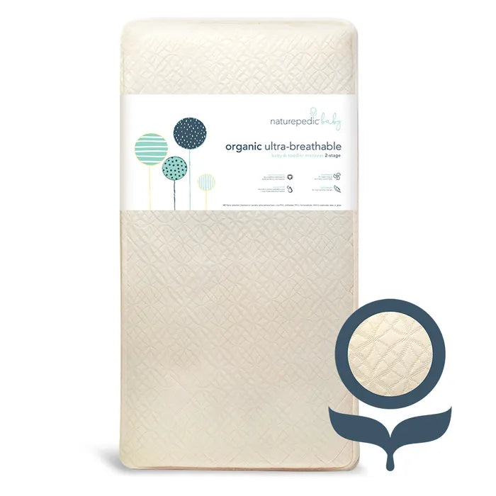 Naturepedic Organic Breathable Ultra Baby Crib Mattress (2-Stage)