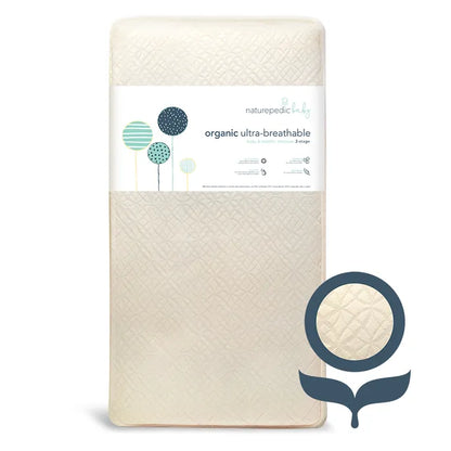 Naturepedic Organic Breathable Ultra Baby Crib Mattress (2-Stage)