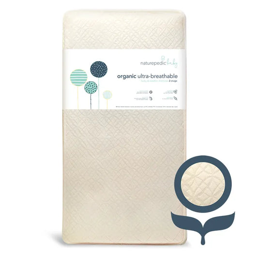 Naturepedic Organic Breathable Ultra Baby Crib Mattress (2-Stage)