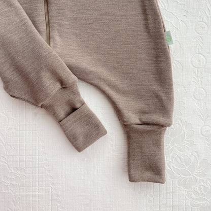 mele beige merino wool sleep sack