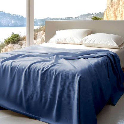 organic-cotton-honeycomb-jacquard-blanket-pacific-blue 