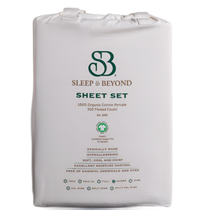 Sleep & Beyond Organic Cotton Percale Sheet Set