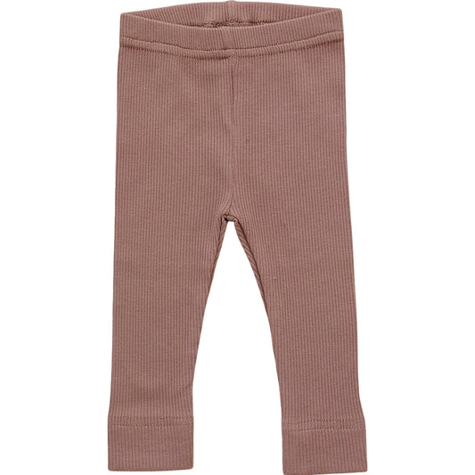 organic cotton leggings baby kids rose