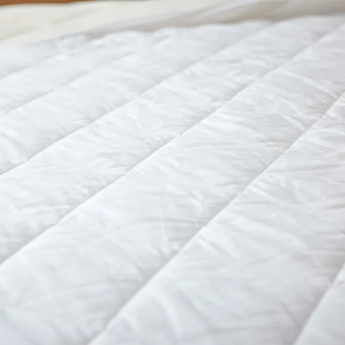 organic cotton quilted mattress pad fitted