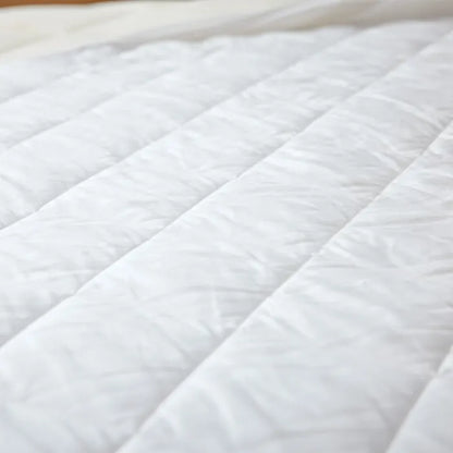 organic cotton quilted mattress pad fitted
