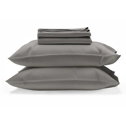  organic cotton sheet set pebble grey