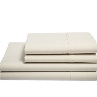 organic cotton sateen sheet set natural