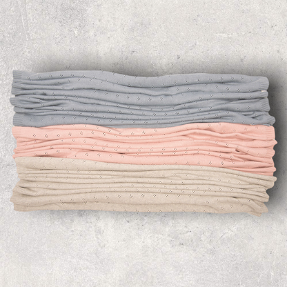 Trefle Infant Baby Blanket Set - Vanilla