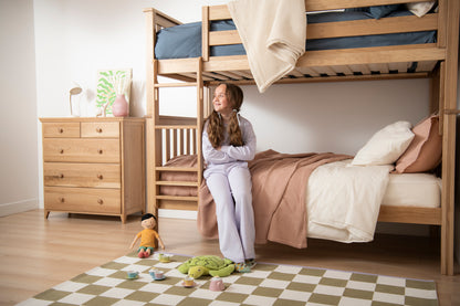 Naturepedic Savona FSC®-Certified Oak Kids Bunk Bed