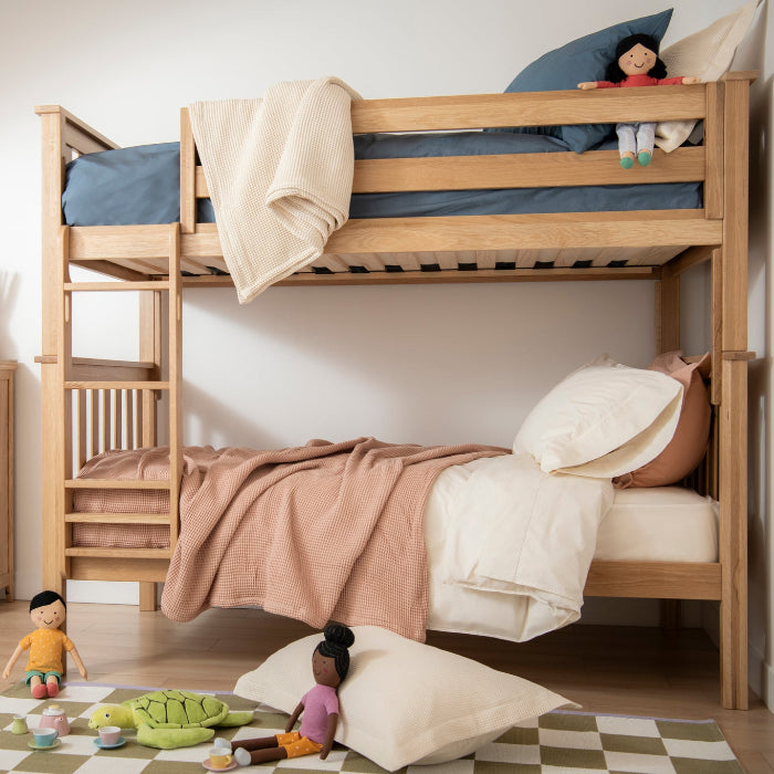 Naturepedic Savona FSC®-Certified Oak Kids Bunk Bed