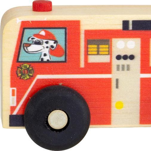 wood toy fire truck