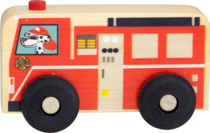 wood toy fire truck