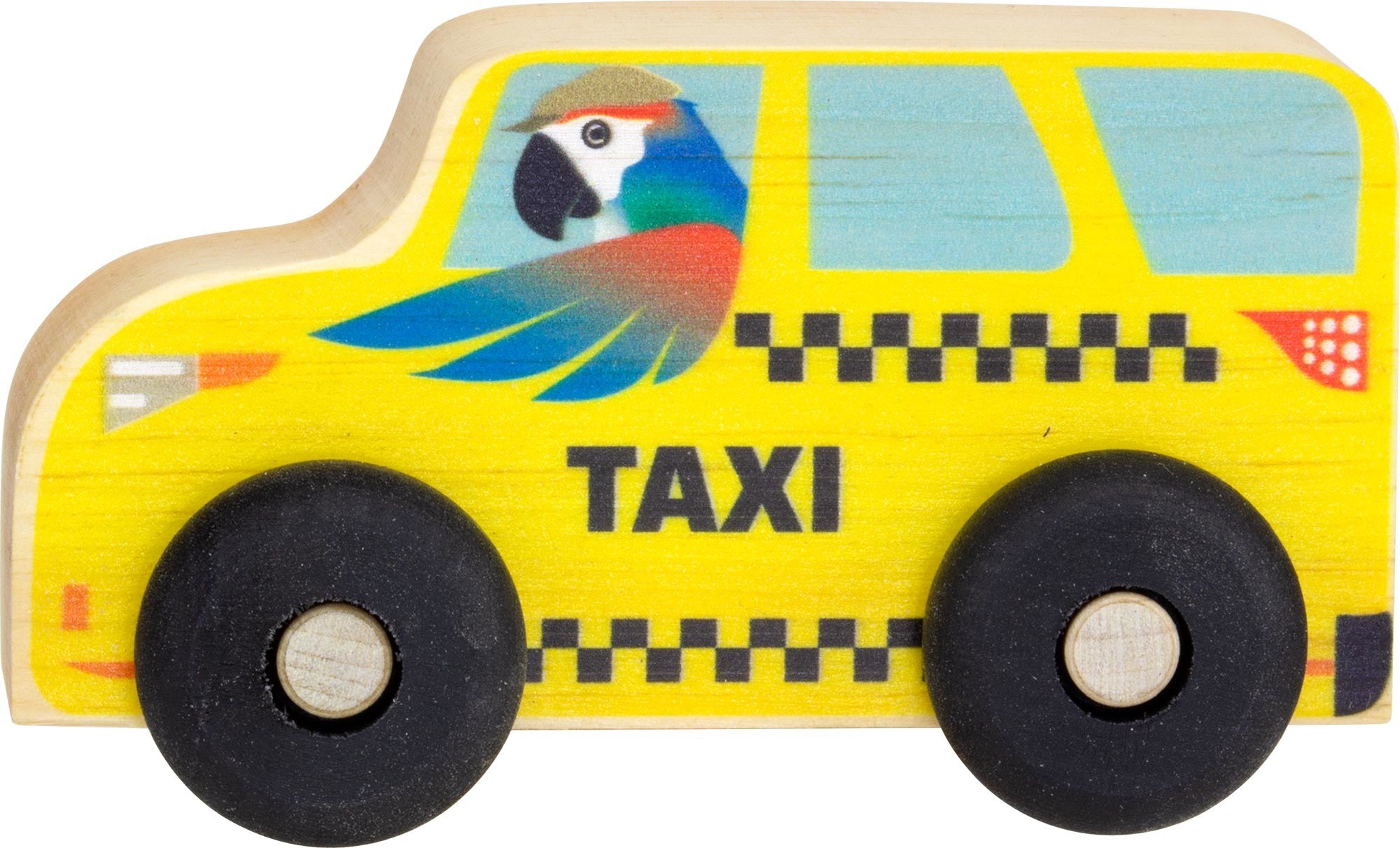 wood  toy  taxi