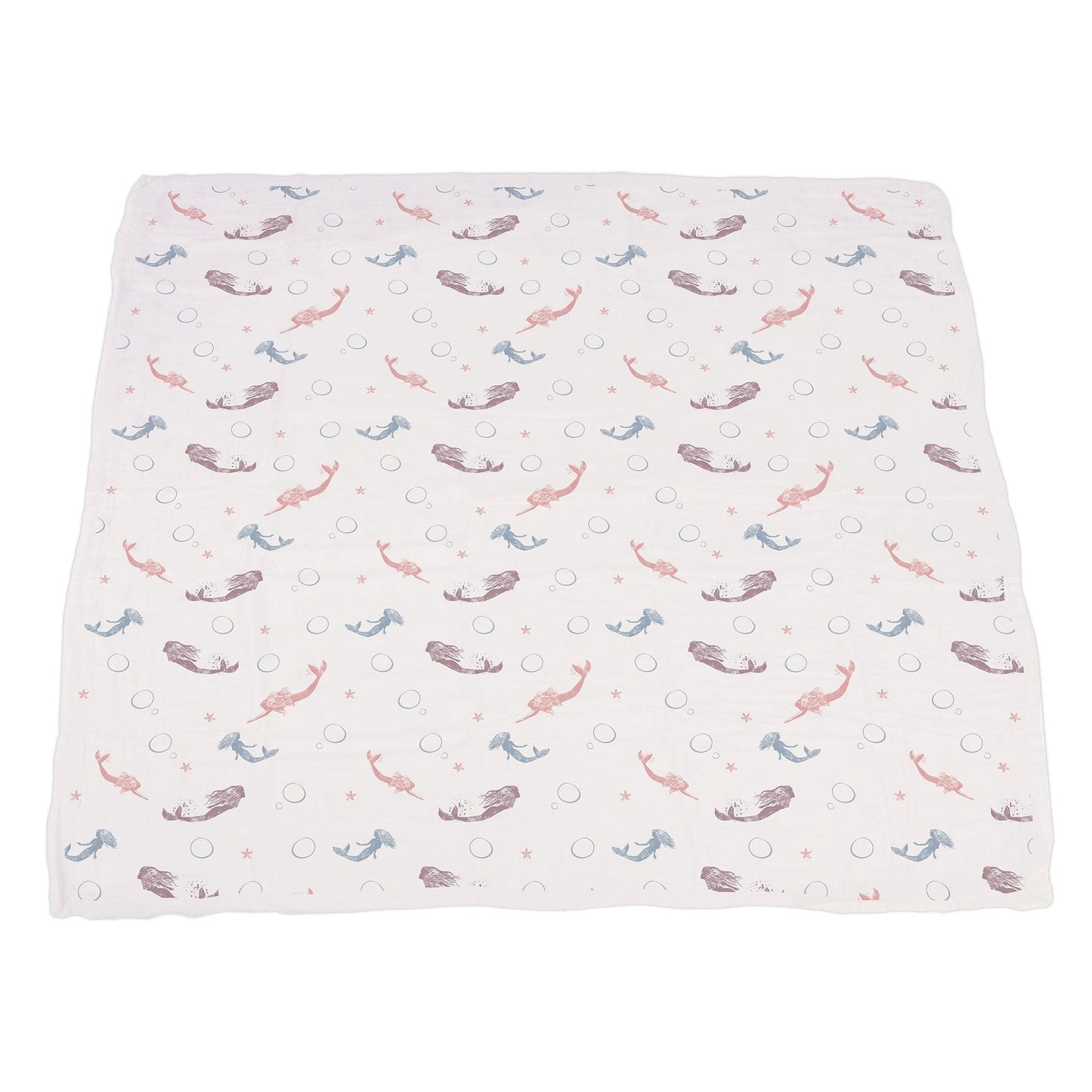 Mermaids and Scales Bamboo Muslin Newcastle Blanket