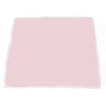 Playful Kitty and Candy Stripe Bamboo Muslin Newcastle Blanket