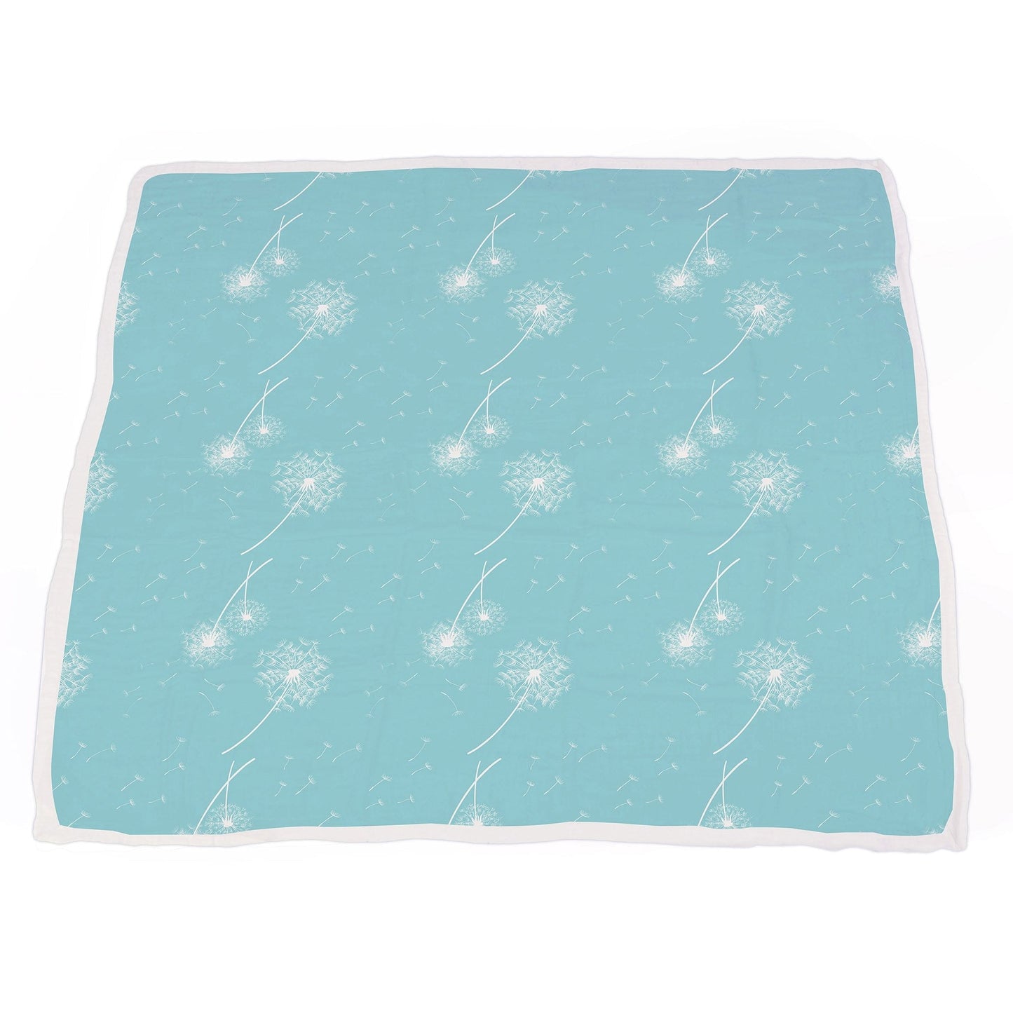 Corgi and Dandelion Seeds Bamboo Muslin Newcastle Blanket