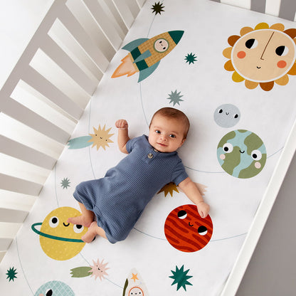 Space Explorer Standard Size Crib Sheet