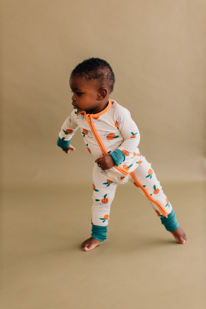 Tangerine Oats Convertible Romper