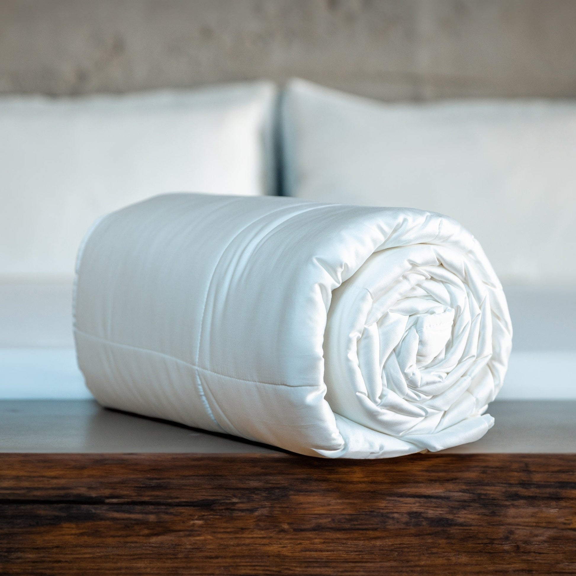 cooling-tencel-lyocell-comforter-set- rolled