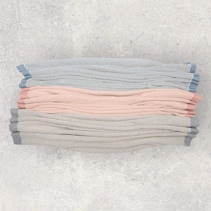 Elegant Organic Cotton Baby Blanket and Teddy Lovie Set