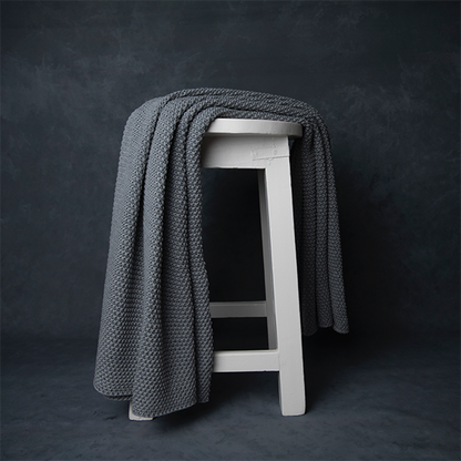 Varna Organic Cotton Knit Throw Blanket