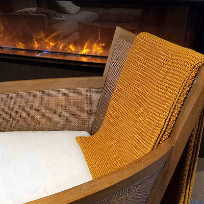 Varna Organic Cotton Knit Throw Blanket