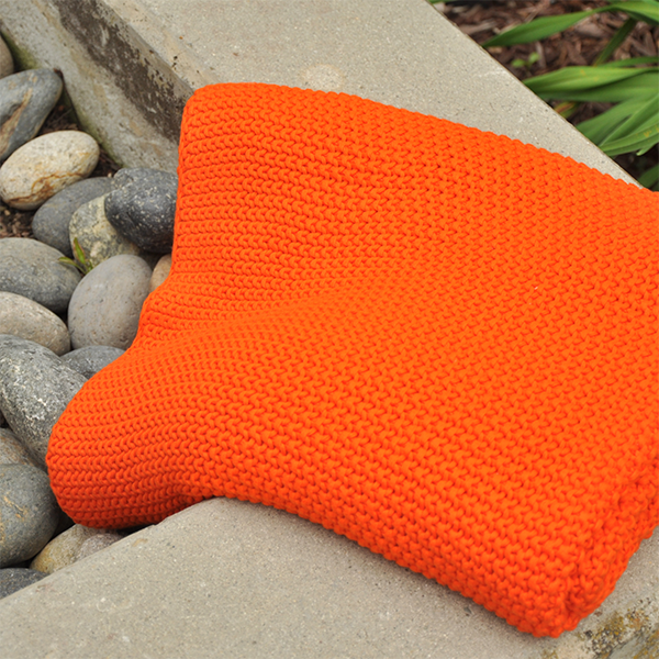 Varna Organic Cotton Knit Throw Blanket