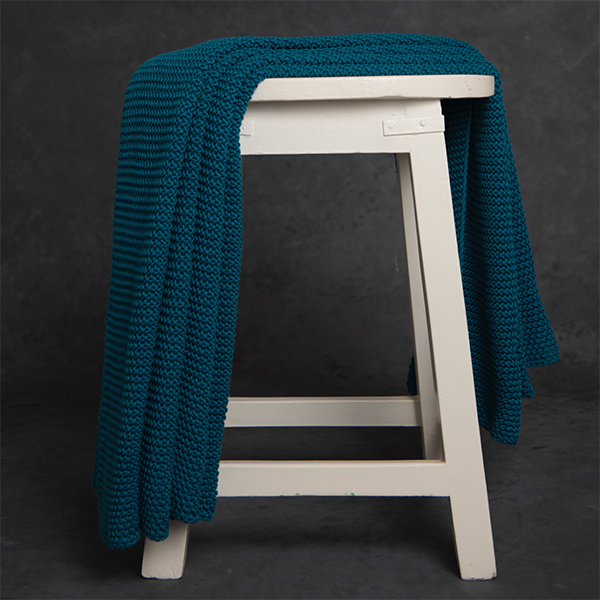 Varna Organic Cotton Knit Throw Blanket