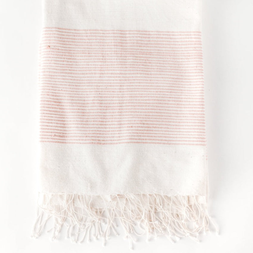 Riviera Cotton Throw Blanket Folded