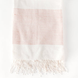 Riviera Cotton Throw Blanket Folded