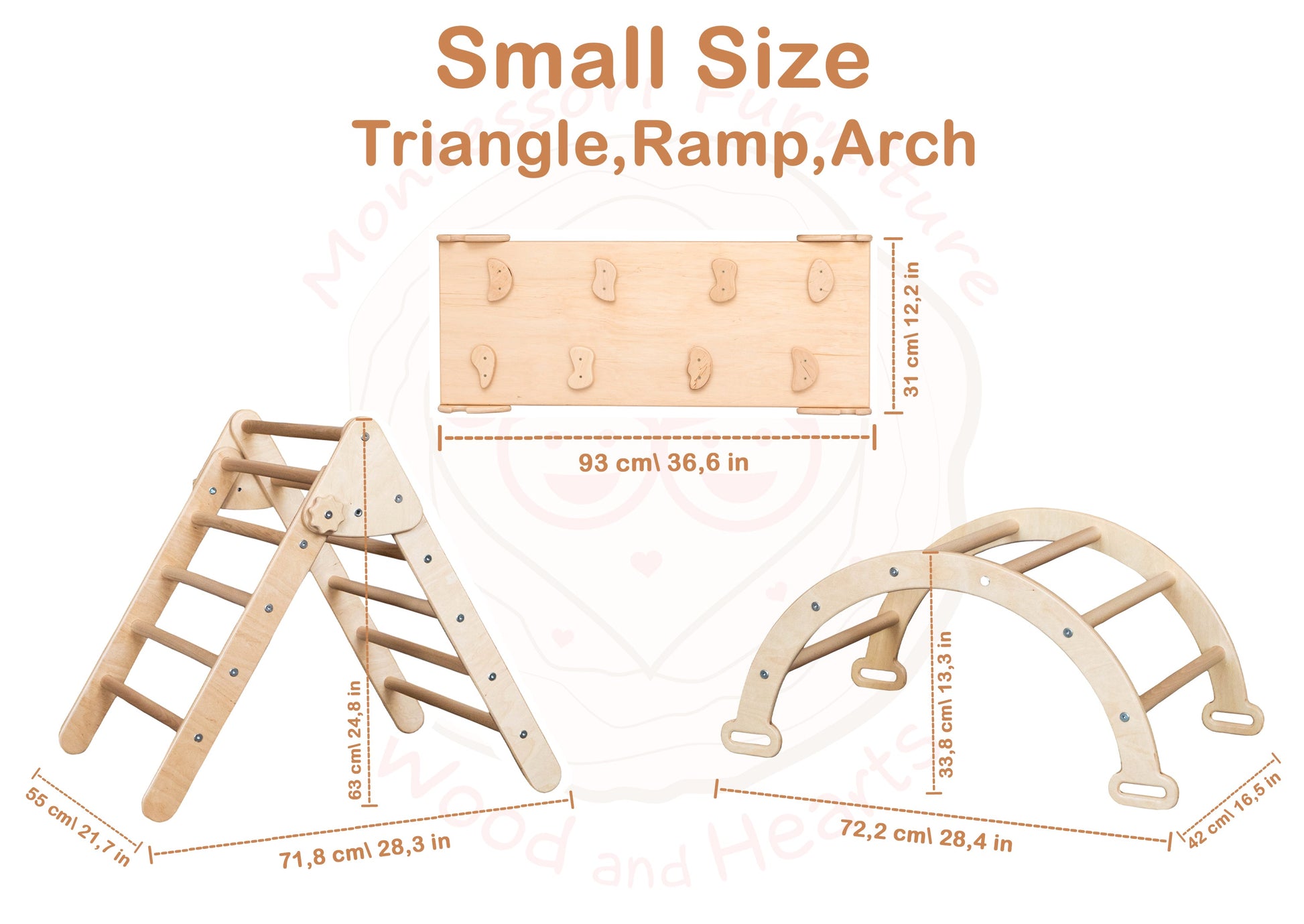 toddler indoor climbing set  triangle arch ramp