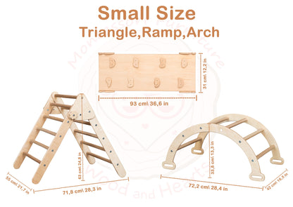 toddler indoor climbing set  triangle arch ramp